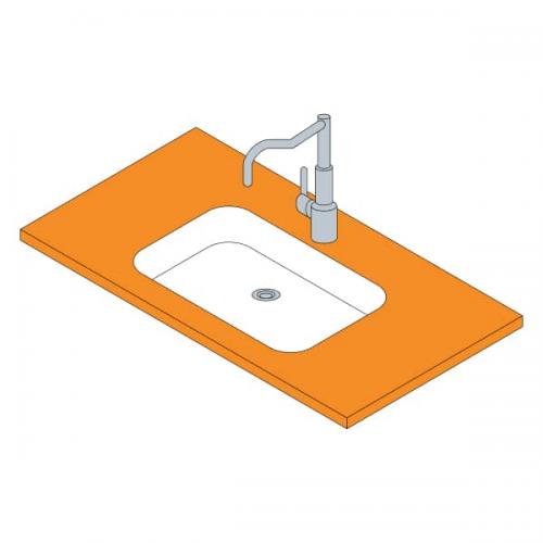 Encimera  Fenólica 1011 Naranja